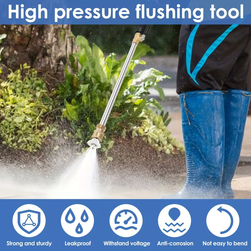Heavy Duty High Pressure Cleaning Wand with Dual Nozzle