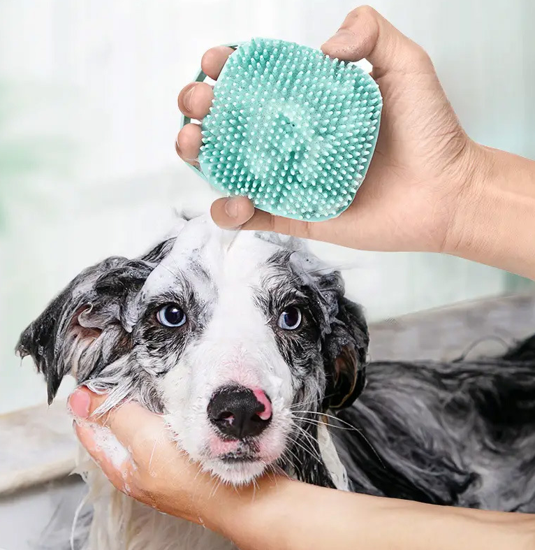Pet Shower Brush Dog Massage Brush Pet Massage Glove Cat Grooming Brush Pet Product Bathing Tool