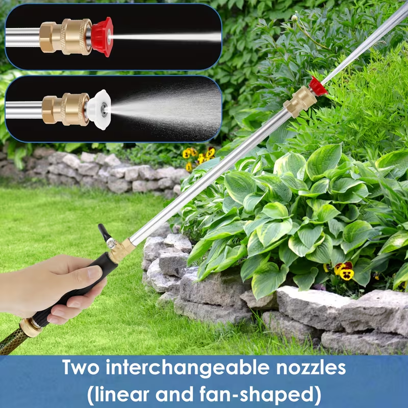Heavy Duty High Pressure Cleaning Wand with Dual Nozzle